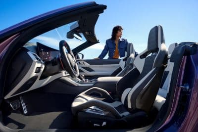 BMW M4 Cabrio Blick vom Fahrersitz