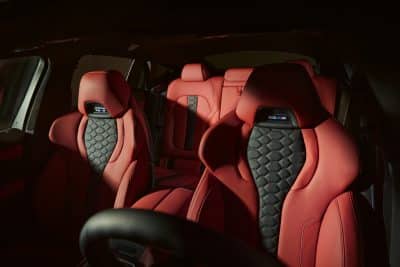 BMW X6 M Innenausstattung rote Sitze