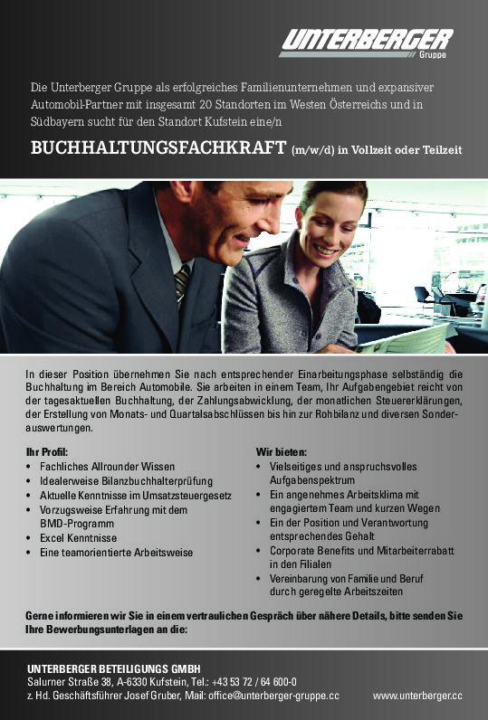 BUCHHALTUNGSFACHKRAFT (m/w/d)